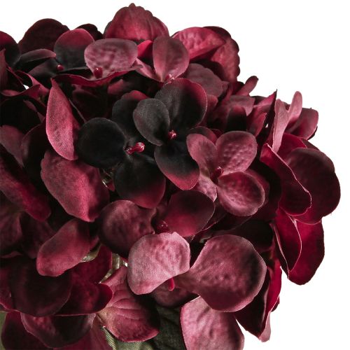 Artikel Hortensie künstlich Hydrangea Kunstblumen Bordeaux 52cm