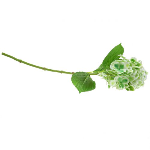 Artikel Hortensie künstlich Grün, Weiß 68cm