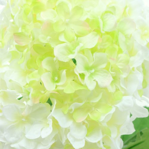 Floristik24 Hortensie Weiß künstlich 80cm