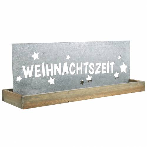 Artikel Weihnachtsdeko Holztablett "Weihnachtszeit" 43cm