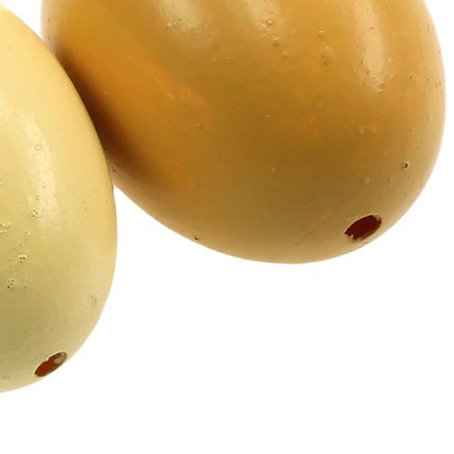 Floristik24 Hühnereier 6cm mix gelb 12St