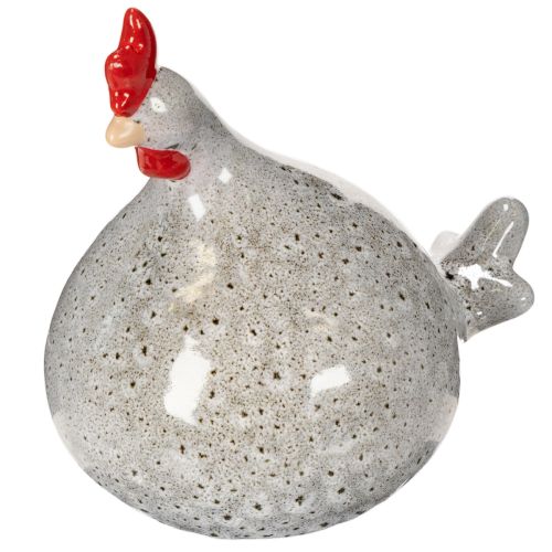 Floristik24 Huhn Keramik Figur lustiges Design für stilvolle Wohnraumdekoration 16cm 2St