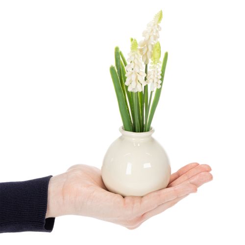 Artikel Hyazinthen Kunstblumen Vase für elegante Tischdekoration und stilvollen Look 20cm