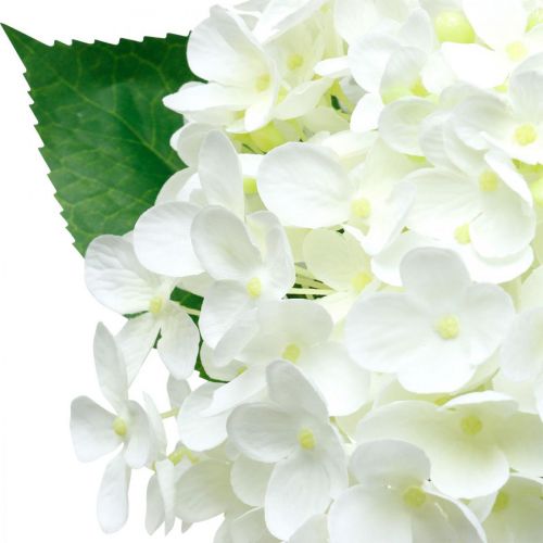Floristik24 Hortensie künstlich Weiß 53cm