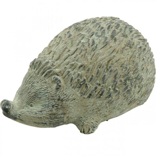 Floristik24 Dekofigur Igel 22cm Gartendeko Herbst Antikgrün 20×12×H10cm