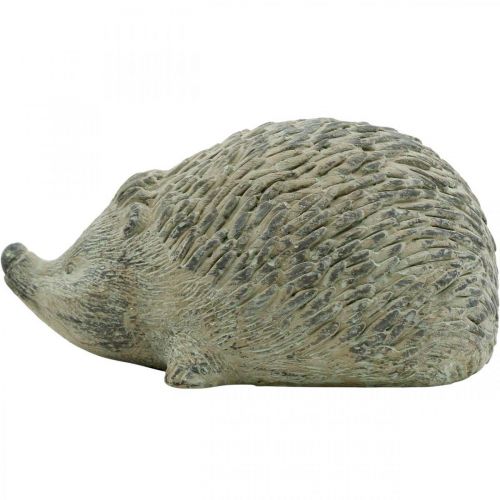 Floristik24 Dekofigur Igel 22cm Gartendeko Herbst Antikgrün 20×12×H10cm