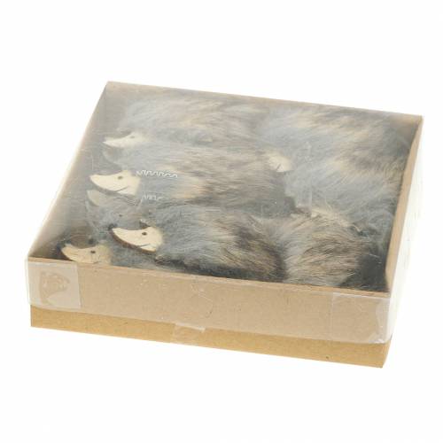 Floristik24 Herbstdeko Igel mit Fell 7cm 24 St