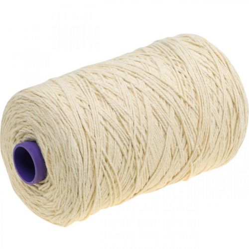 Floristik24 Jute Schnur Jutegarn Jutekordel Gebleicht ca. 1,5kg