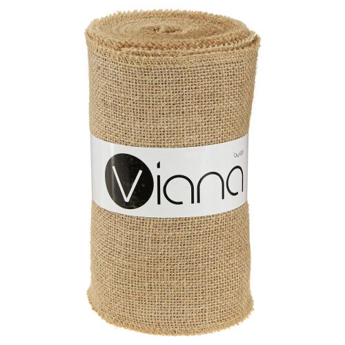 Floristik24 Juteband Natur Rustikaler Tischläufer Jute Tischband 20cm 9m