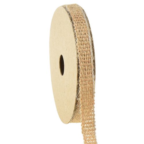 Juteband Dekoband Bronze Natur Band Gewoben 12mm 10m