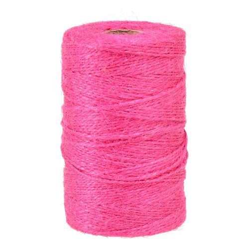 Juteband Jutekordel Band Jute Fuchsia Ø2mm 200m