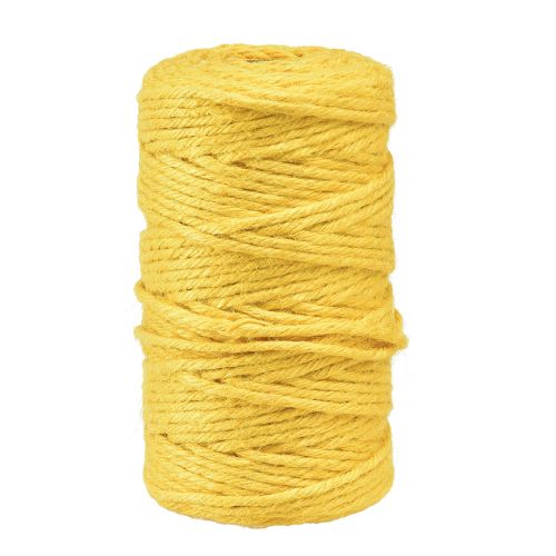 Juteband Jutekordel Dekoband Jute Band Gelb Ø4mm 100m