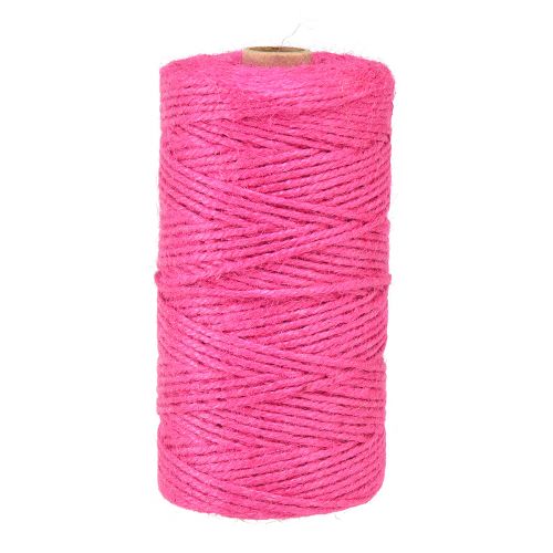 Juteband Jutekordel Dekoband Jute Fuchsia Ø3mm 200m