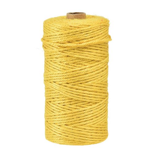 Juteband Jutekordel Dekoband Jute Gelb Ø3mm 200m