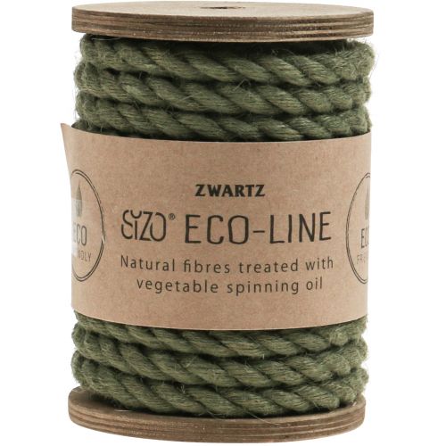 Artikel Juteband Jutekordel Kordel Jute Deko Olivgrün Ø7mm 5m