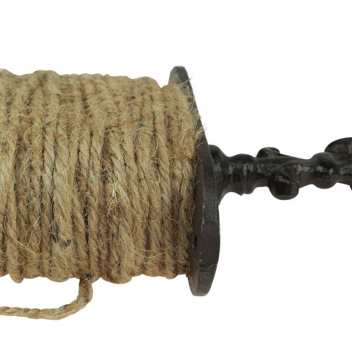 Artikel Jutekordel auf Vintage Spule Gusseisen 12×4,5×32cm