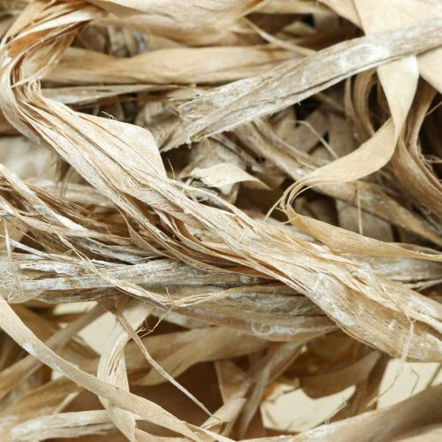Artikel Pflanzliche Naturfasern, Jutefaser Weiß gewaschen 300g