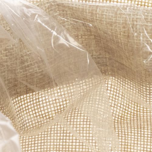 Geschenktasche aus Jute 13,5×11×25cm in Naturfarben mit Kordel | Floristik24.at