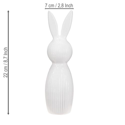Artikel Schlichte Hasenfigur als dekoratives Objekt für moderne Frühlingsarrangements 22cm 2St