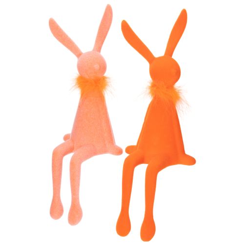 Floristik24 Osterhasen Kantenhocker dekorativ für Wohnzimmer Osterdeko zum Hinsetzen 36cm 2St