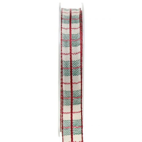 Floristik24 Karoband Rot 15mm 15m