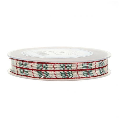 Floristik24 Karoband Rot 15mm 15m