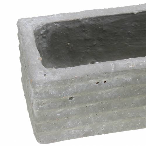 Artikel Pflanzkasten Beton Hellgrau 30x7cm H6,5cm 2St