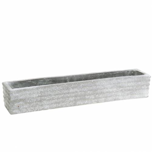 Floristik24 Pflanzkasten Beton Hellgrau 40x8cm H6,7cm