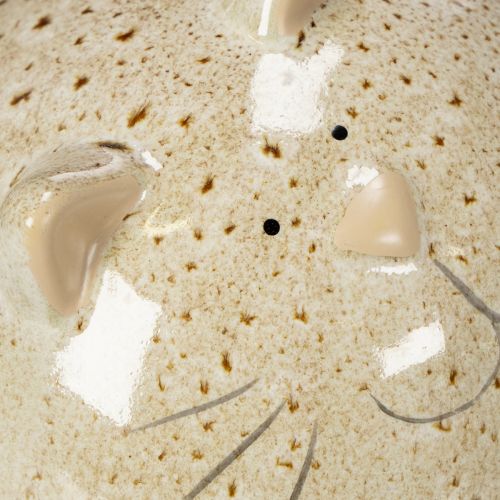 Artikel Keramik Katze Dekofigur Rundes Design für Wohnzimmer oder Schlafzimmer 13cm 2St