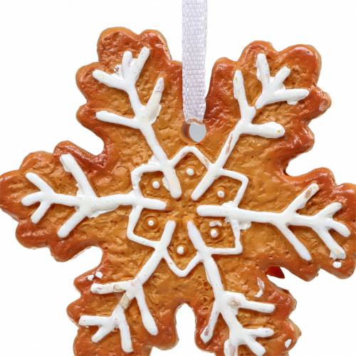 Floristik24 Christbaumschmuck Keks Schneeflocke 12St