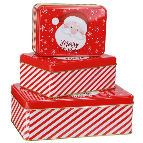 Keksdosen Weihnachten Merry Christmas L12-19cm Set 3St