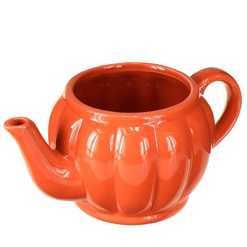 Floristik24 Keramik Übertopf Teekanne Orange sortiert 21,5×13×10cm 2 St