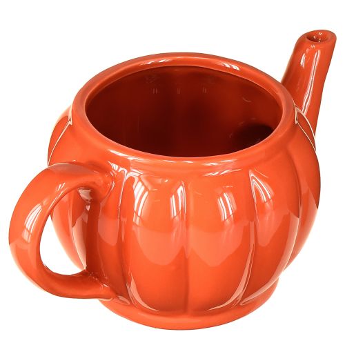 Artikel Keramik Übertopf Teekanne Orange sortiert 21,5×13×10cm 2 St