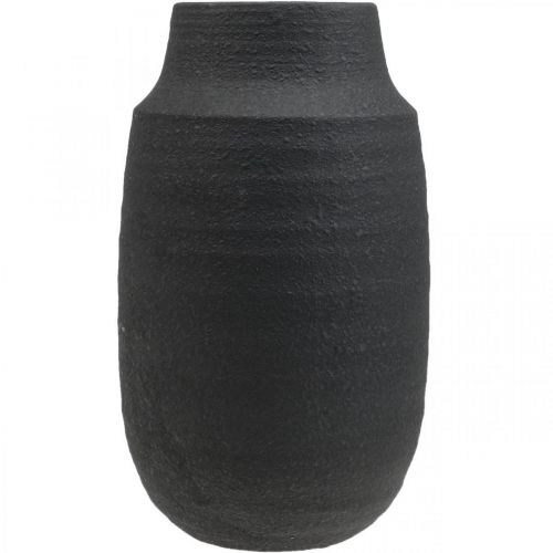 Artikel Keramik Vase Schwarz Blumenvase Deko Vasen Ø17cm H34cm