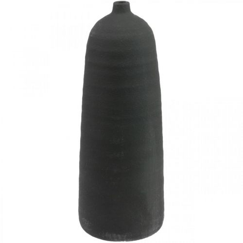 Floristik24 Keramik Vase Schwarz Deko Vase Bodenvase Ø18cm H48cm