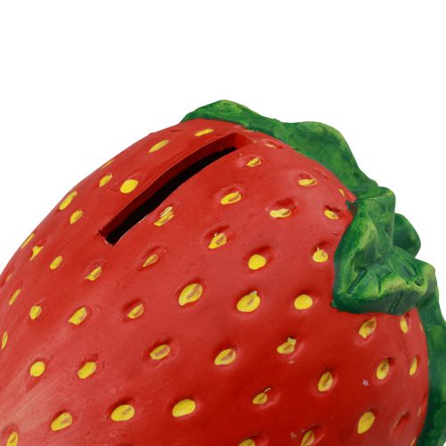 Floristik24 Keramik Spardose Erdbeere Deko 17 × 13,5 × 13,5cm