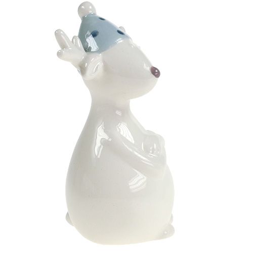 Artikel Keramikfigur Rentier 11cm, 12cm Weiß 2St