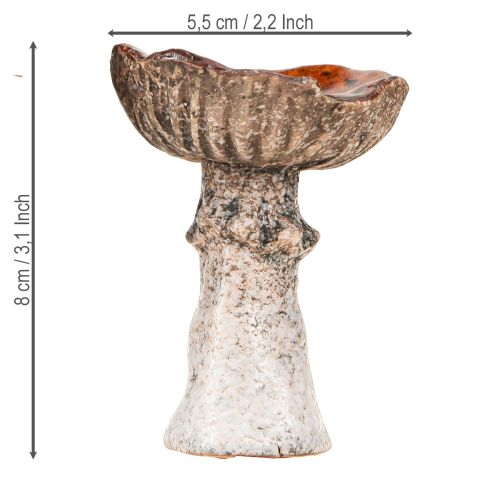 Artikel Keramikpilze Keramikdeko Pilze Orange Gelb Braun 8cm 3 St