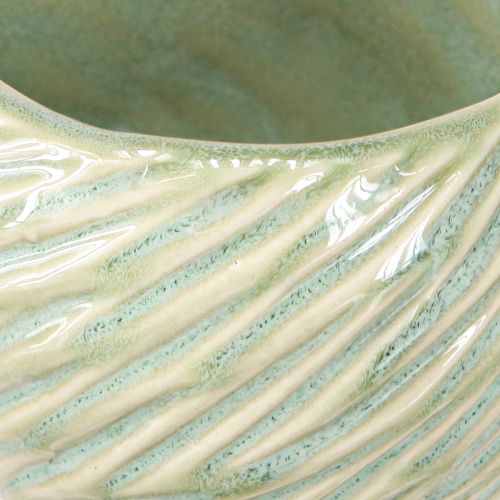 Artikel Keramikschalen in Grün Spiral Design Ø9cm H7cm 4St