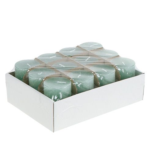 Floristik24 Kerze Weihnachten Jade 50mm x 100mm 12St