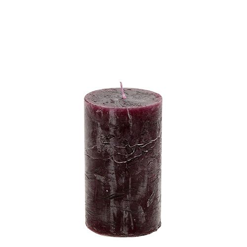 Floristik24 Kerze 60mm x 100mm Burgund 8 St