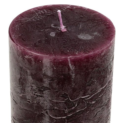 Floristik24 Kerze 60mm x 100mm Burgund 8 St