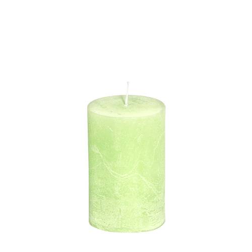 Artikel Kerze Lime Grün​​​​​​​ durchgefärbt 60mm x 80mm 4 St