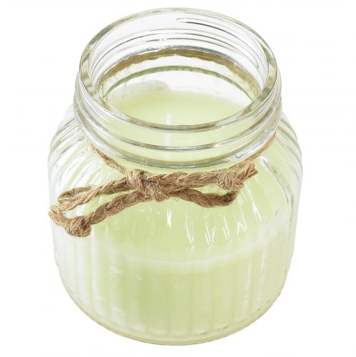 Artikel Duftkerze im Glas Citronella Apfelgrün Korken H11,5cm