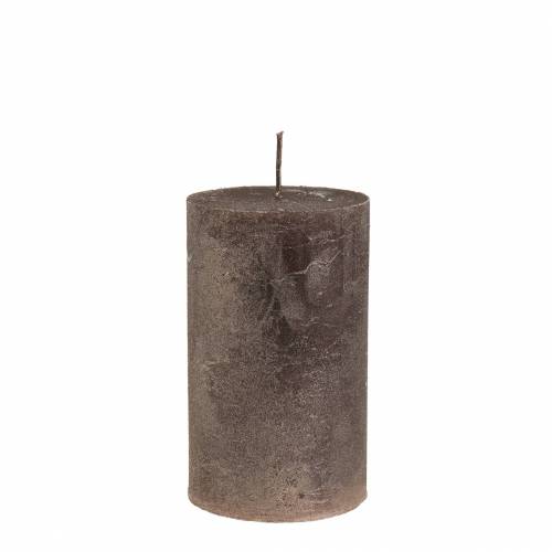 Artikel Durchgefärbte Kerzen Kupfer Metallic 60×100mm 4St