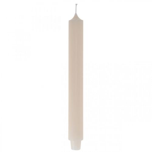 Kerze lang Tafelkerze Stabkerze Creme Ø3cm H29cm