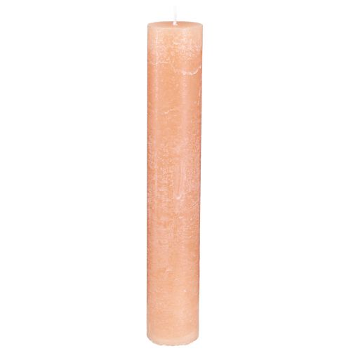 Kerzen Stabkerzen Wachskerzen Orange Peach 50x300mm 4 St