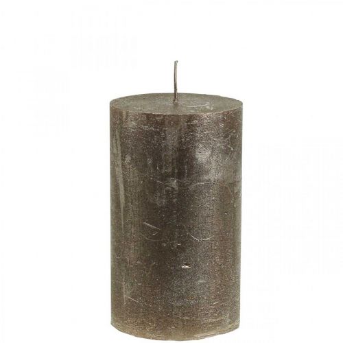 Stumpenkerzen Durchgefärbte Kerzen Kupfer 70x120mm 4 St