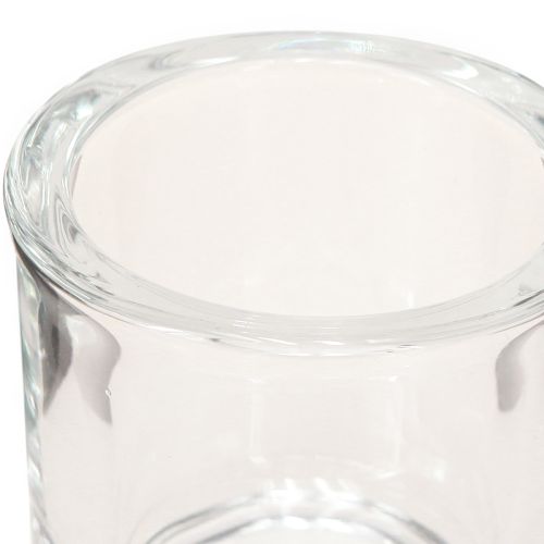 Artikel Kerzenglas Glastopf Mini Glaskübel Klar Ø6,5cm H6cm 6St