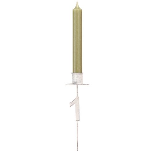 Artikel Kerzenhalter Advent mit Dorn und Zahlen Weiß H11cm 4St